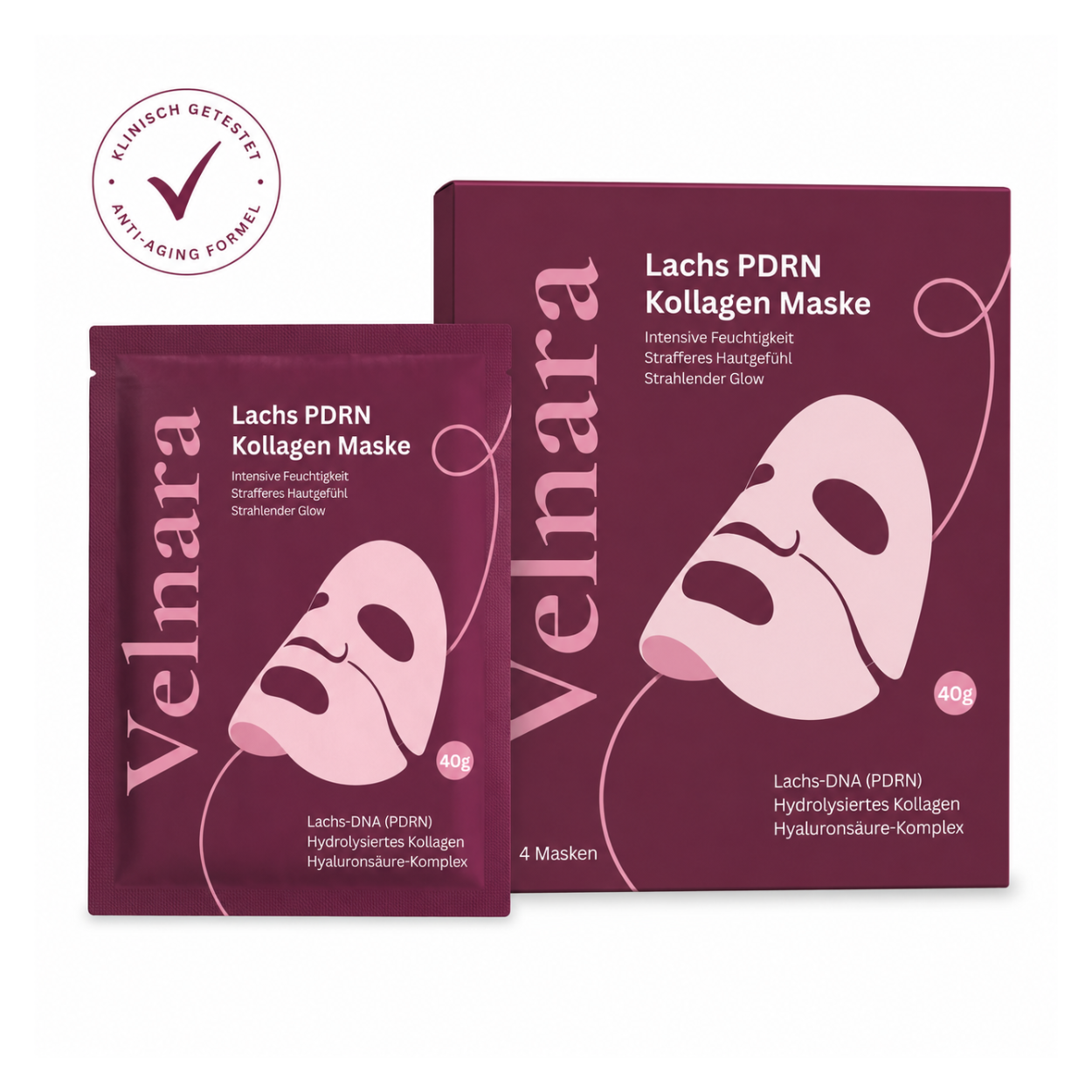 Velnara - Lachs PDRN Kollagen Maske