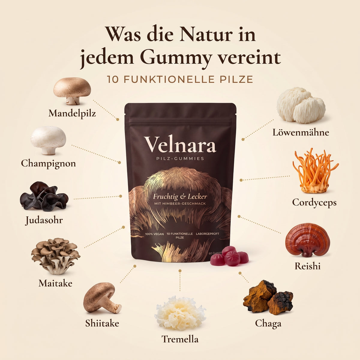 Velnara | Pilz-Gummies