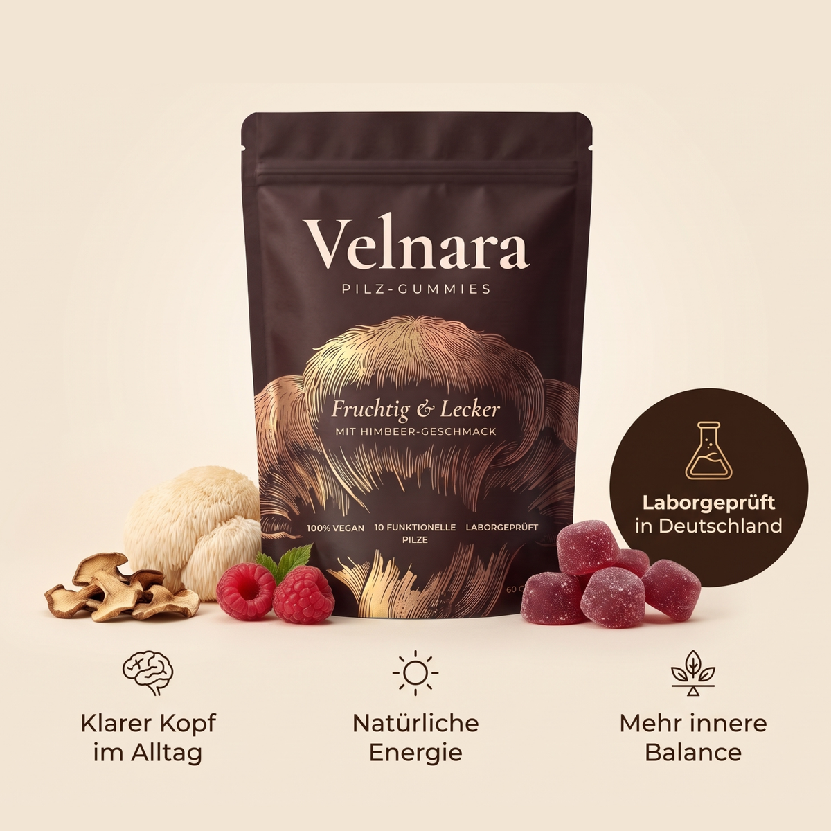 Velnara | Pilz-Gummies